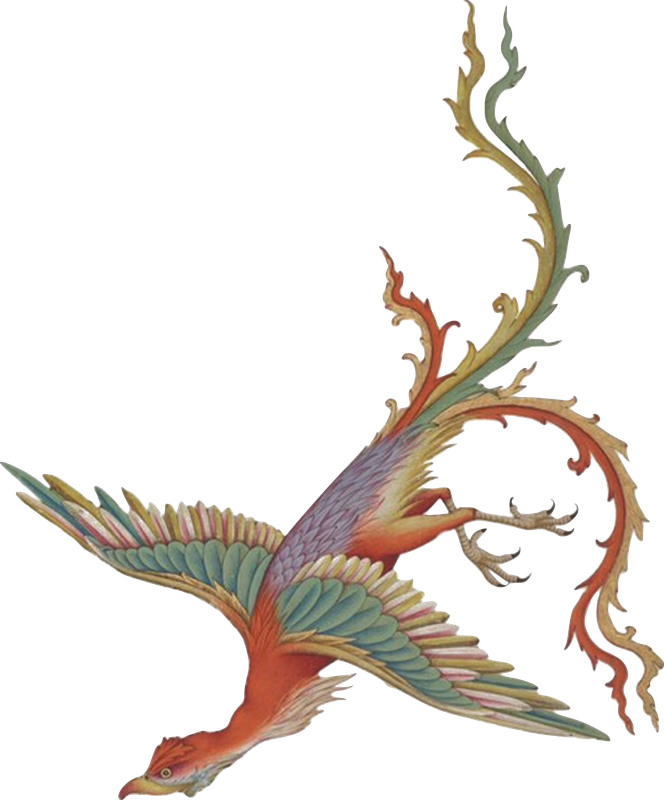 Sīmurgh, mythical bird of Persian literature, Chester Beatty Library, Per. 277
